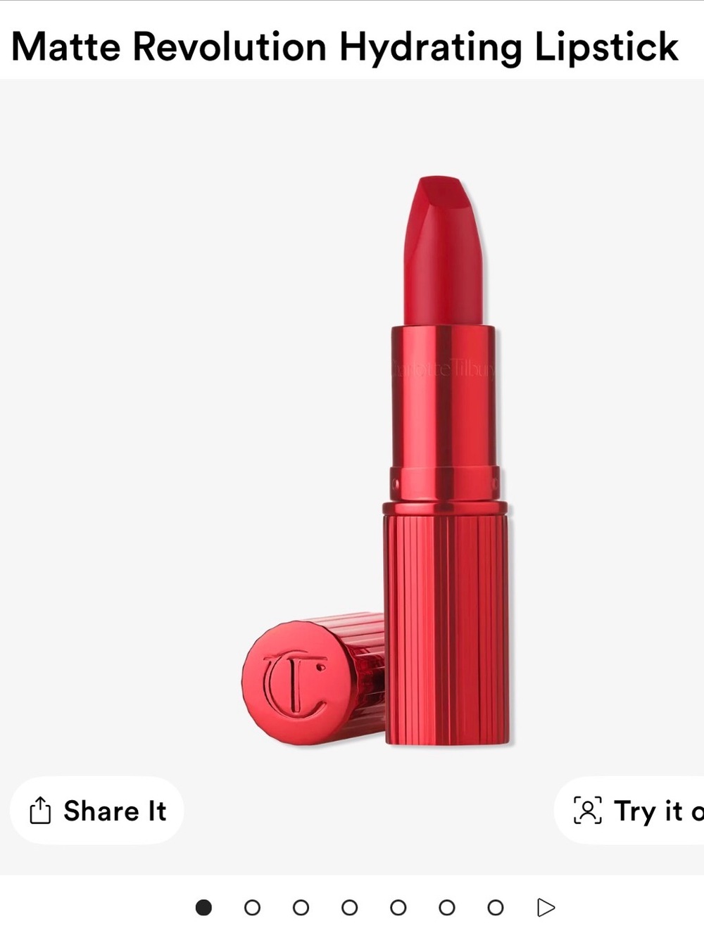 Charlotte Tilbury Matte Revolution Hydrating Lipstick - Hollywood Vixen NWT